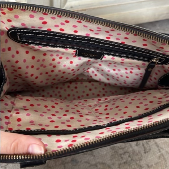 Kate Spade ♠️ Wellesley Maeda Black Leather Satchel - Picture 8 of 9